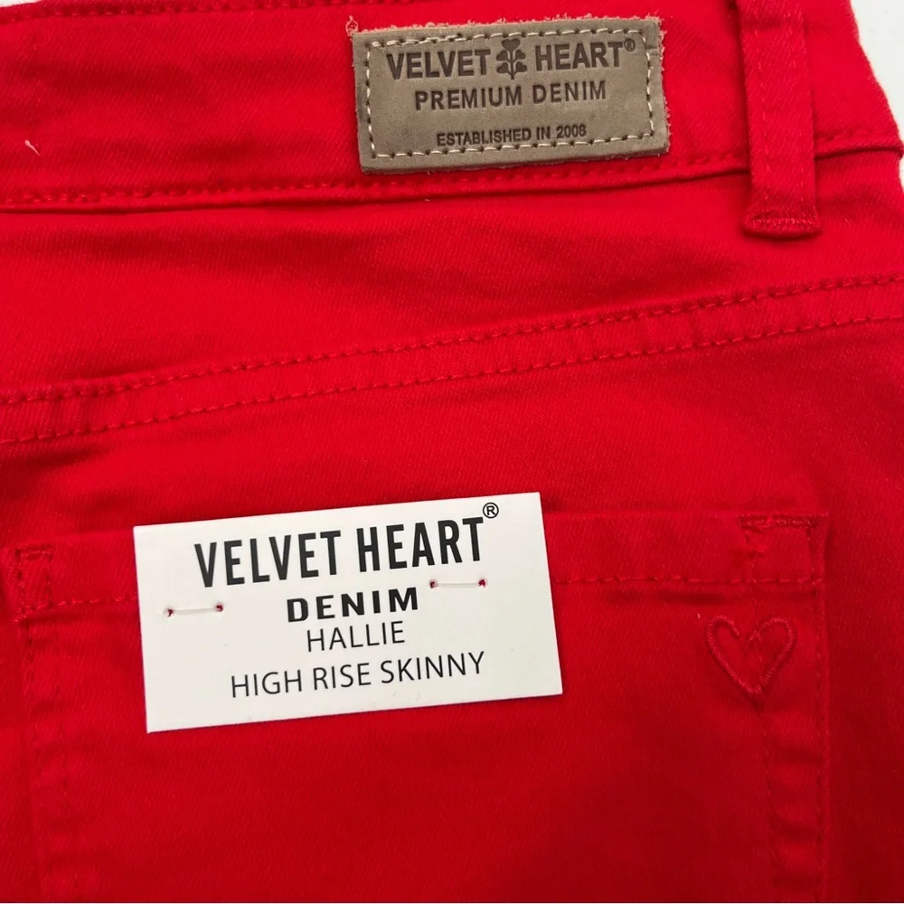Velvet Heart Red High Rise Jeans - Picture 4 of 9